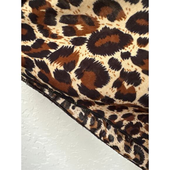 Vintage Renegade Club🌿Leopard Print Bodycon Dress Women’s Size 15 Y2K 90s Style - Picture 7 of 10